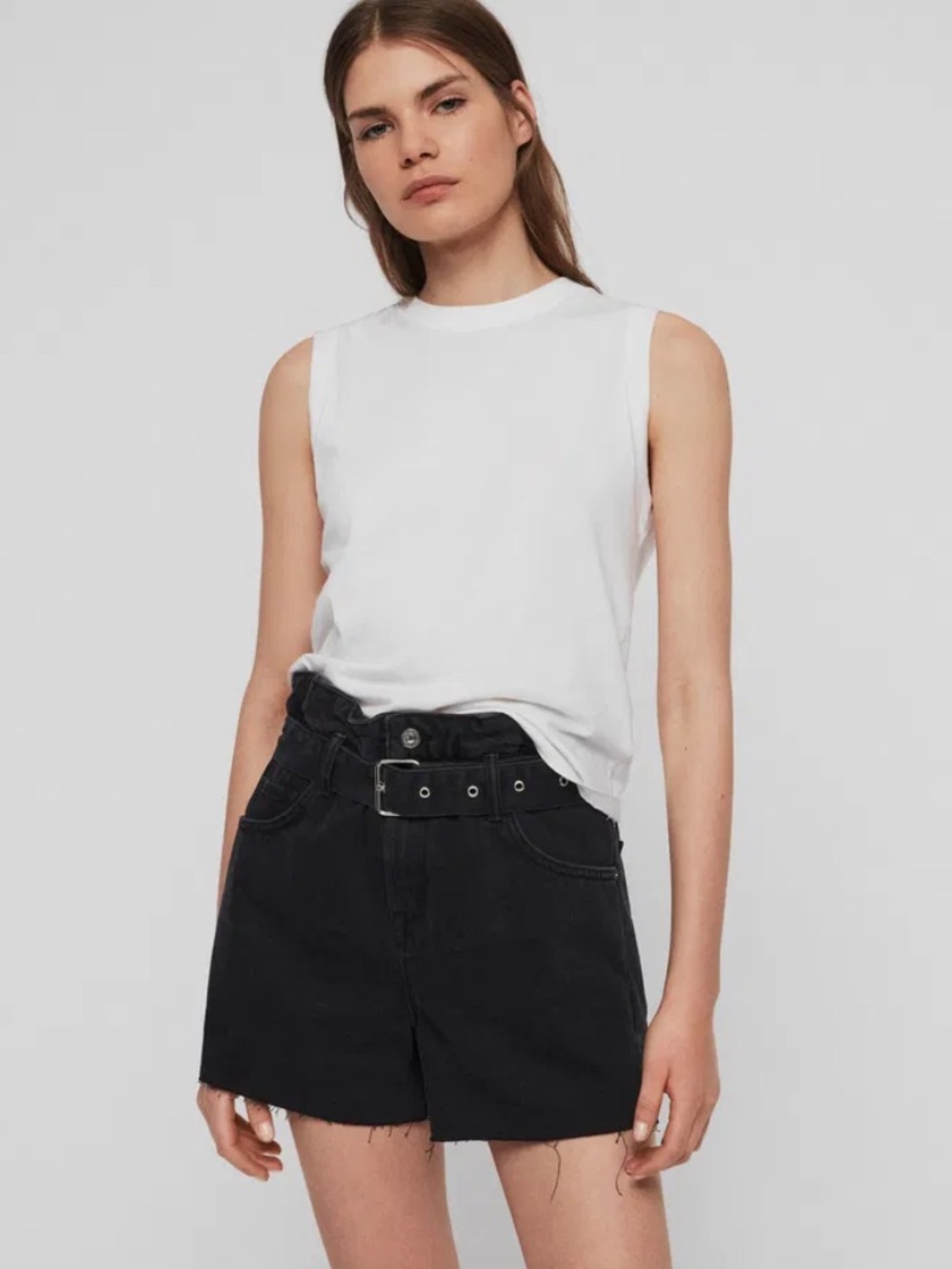ALLSAINTS Hannah Paperbag Short